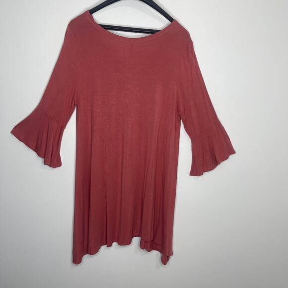 Paisley Grace women's medium dress simple knit swing orangey apricot mauve - Picture 10 of 14